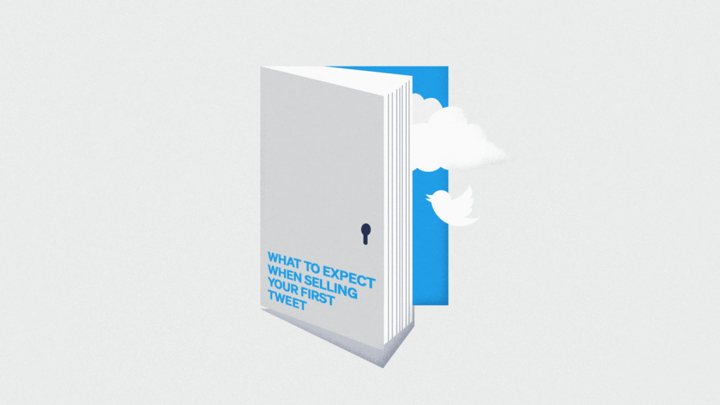 This is a GIF of a book that Jack Dorsey should read now that he's sold his first ever tweet for Ethereum cryptocurrency.