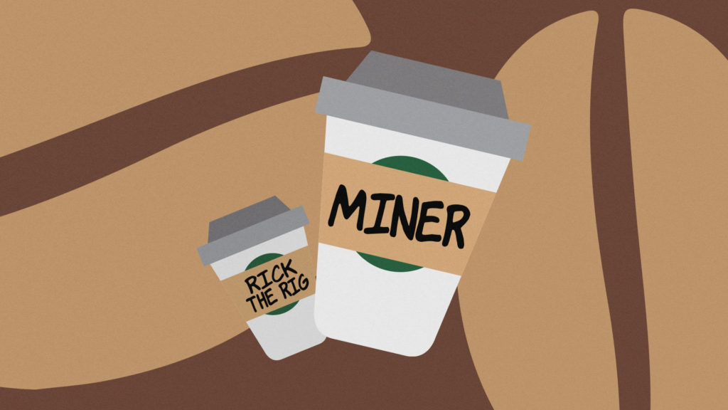 It's not clear how long they piggybacked the Starbucks power supply, so it's hard to say how much Bitcoin he mined while sipping his frappé.
