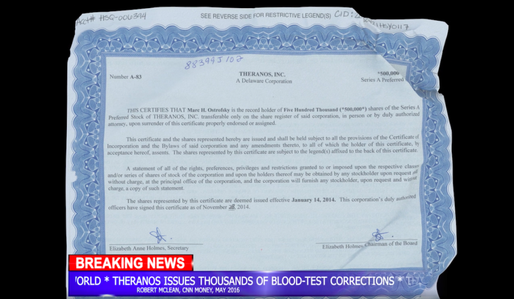 This Theranos investor gave around $100,000 to fund Elizabeth Holmes' magic blood box, and he's got the NFT to prove it.