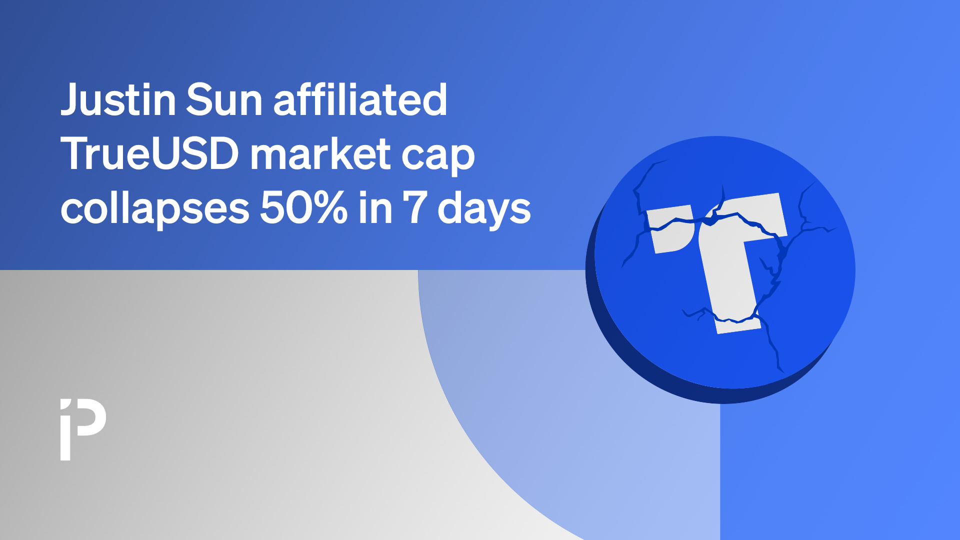 Justin Sun affiliated TrueUSD market cap collapses 50% in 7 days