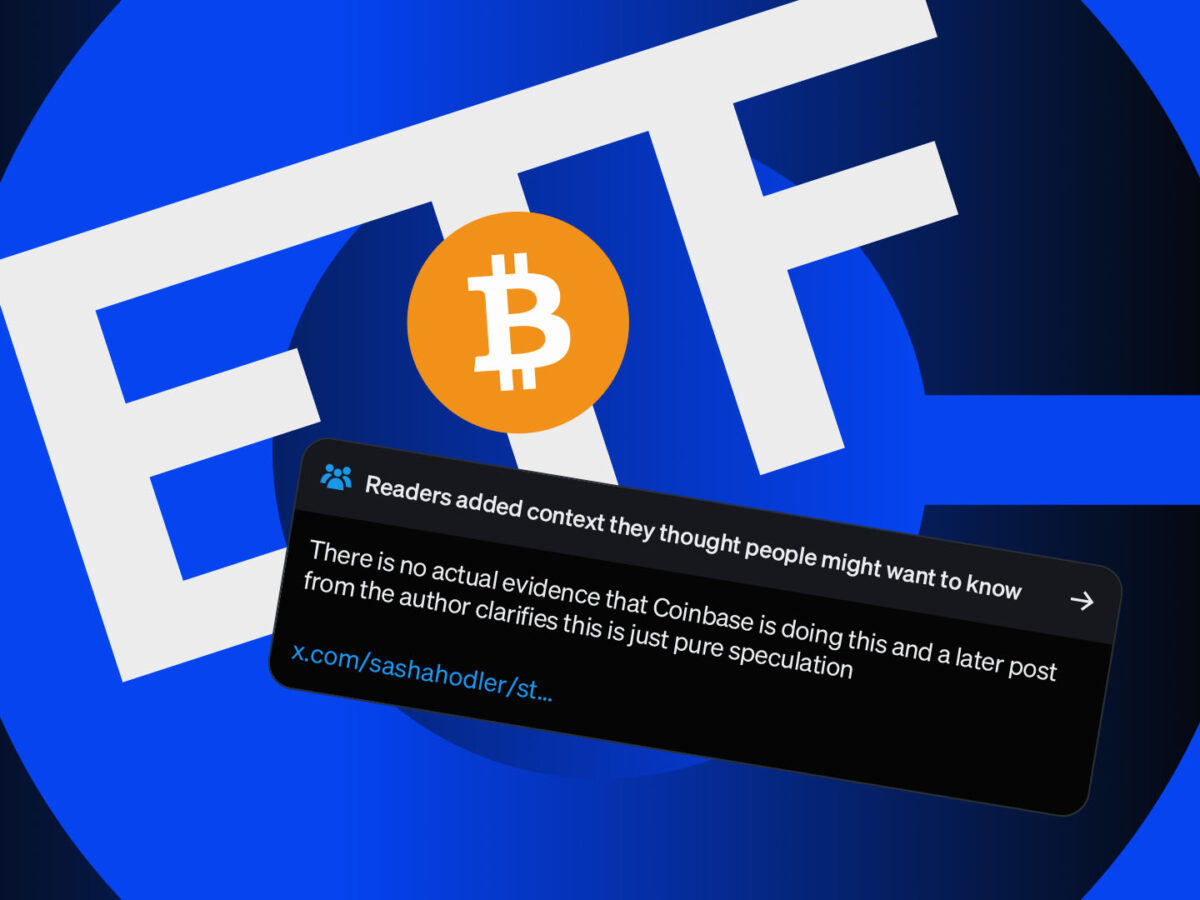 Community Notes debunks spot bitcoin ETF rehypothecation